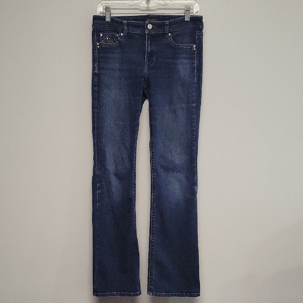 White House Black Market Dark Blue Boot Cut Jeans